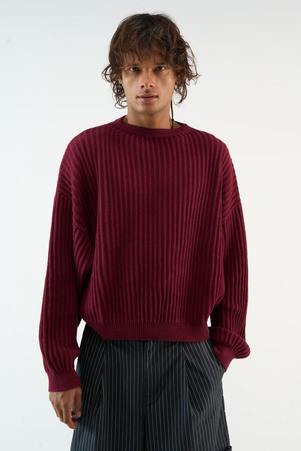 Sweater Scuffers New Rookie Burgundy Knit