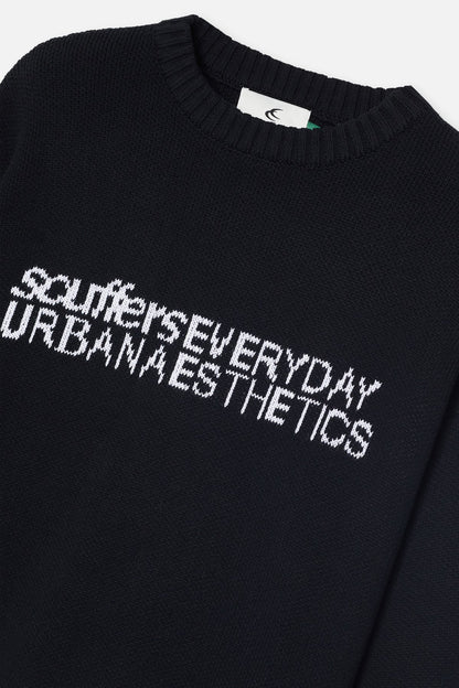 Sweater Scuffers Essential Black Knit