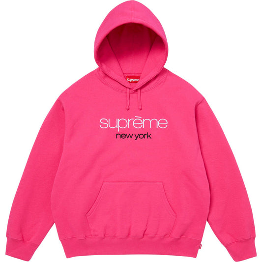 Poleron Supreme Classic Logo Hooded Bright Fuchsia SS26