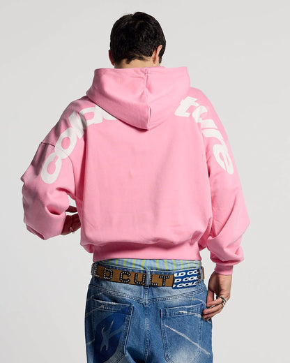 Poleron Cold Culture Cuved Hoodie Pink