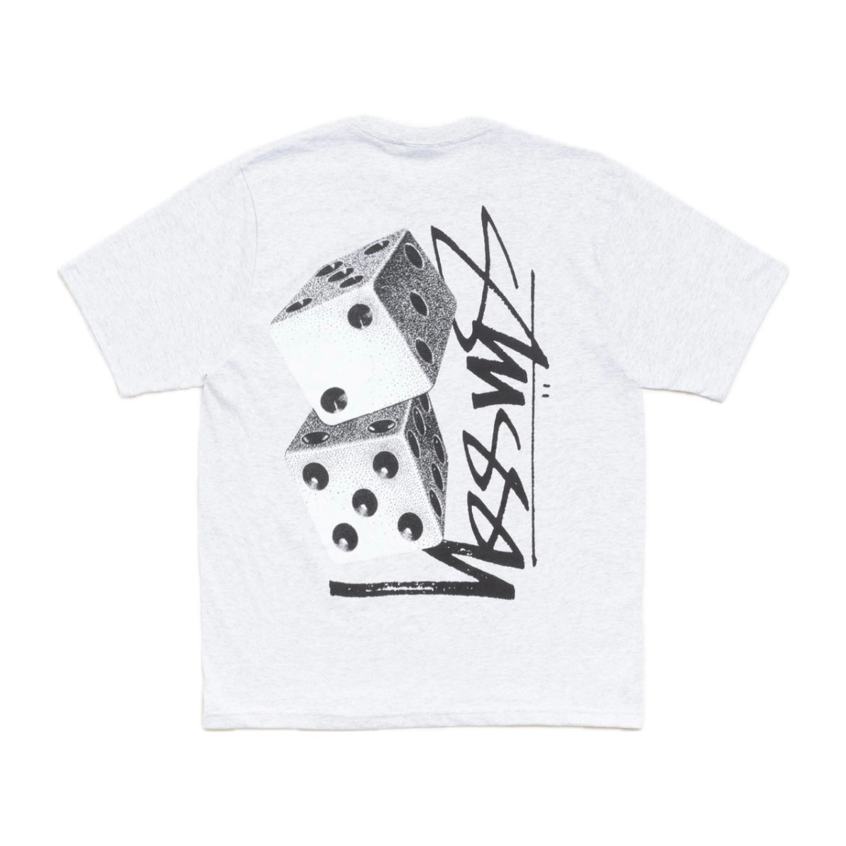 Polera Stussy Tall Dice Ash Heather Grey