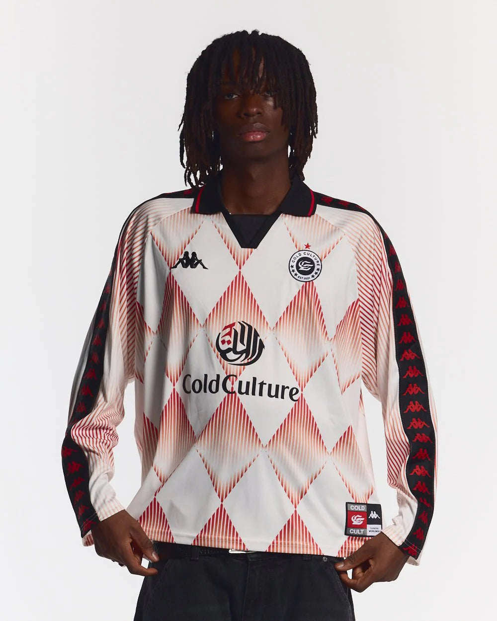 Polera Cold Culture x Kappa Longsleeve Jersey Red