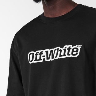 Polera Off-White Outline Logo Skate SS Tee Black/White
