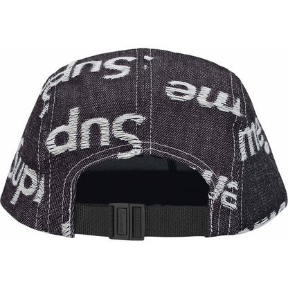 Gorro Supreme Jacquard Logos Denim Camp Cap Rigid Indigo