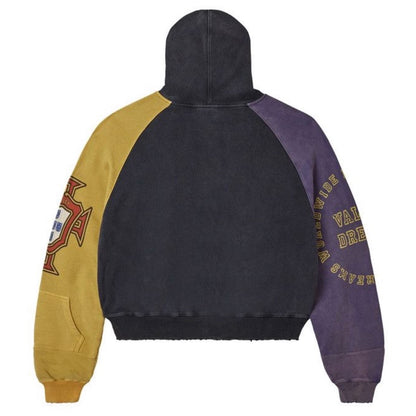 Poleron Vale Forever Valley Crest Zip Up Purple/Black & Yellow