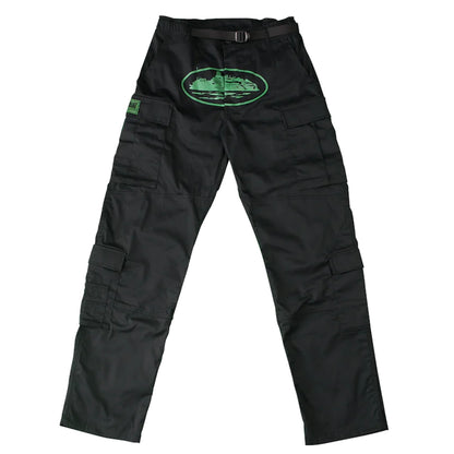 Pantalón Corteiz Guerillaz Cargo Pant Black/Green
