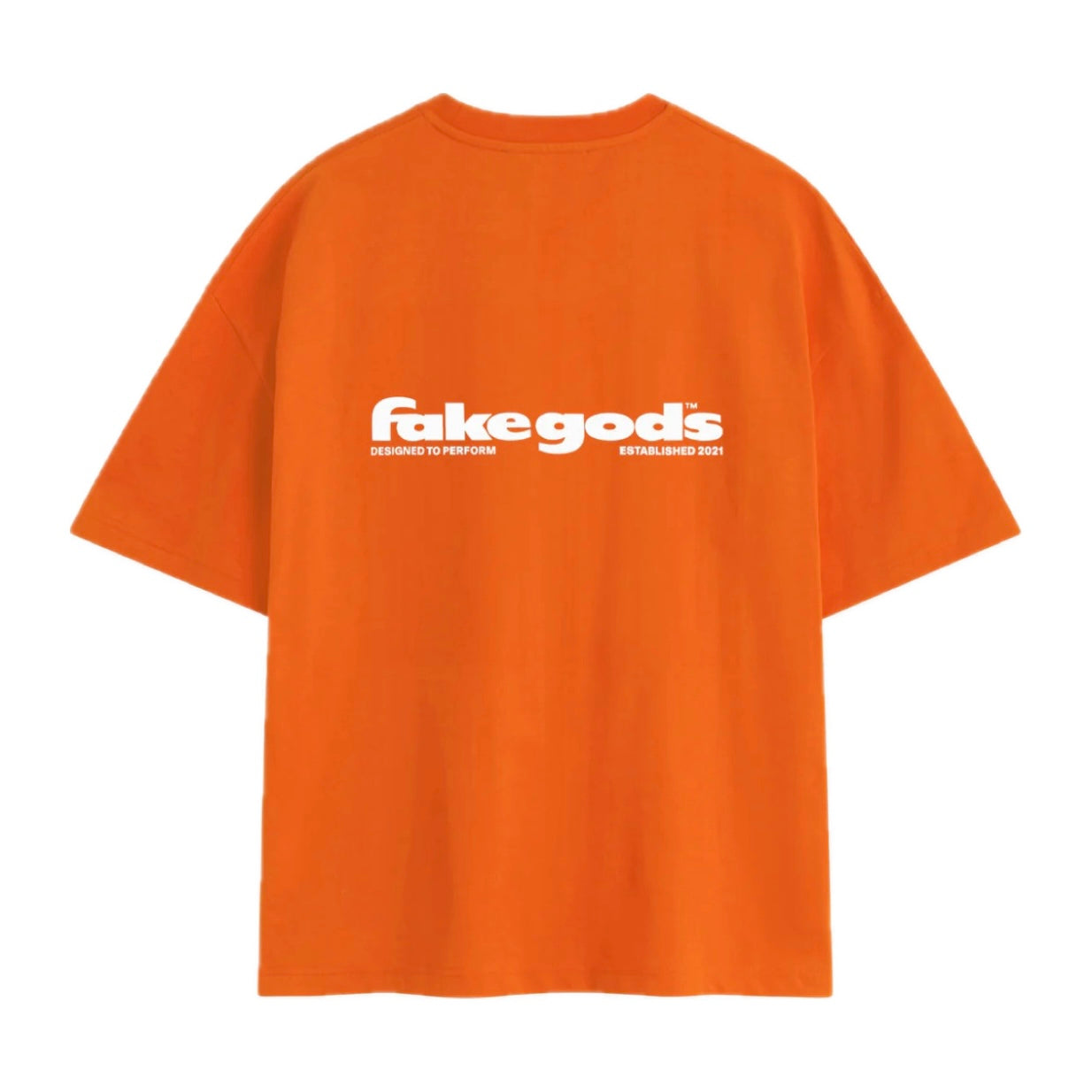 Polera Gods Brand Back To Basics Tee Orange