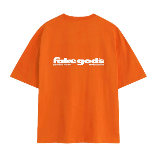 Polera Fake Gods Back To Basics Tee Orange