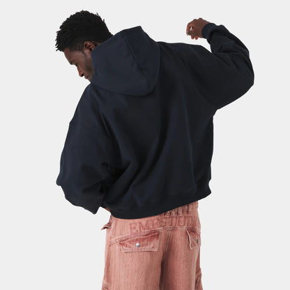 Poleron Eme Studios Stickers Navy Oversized Hoodie