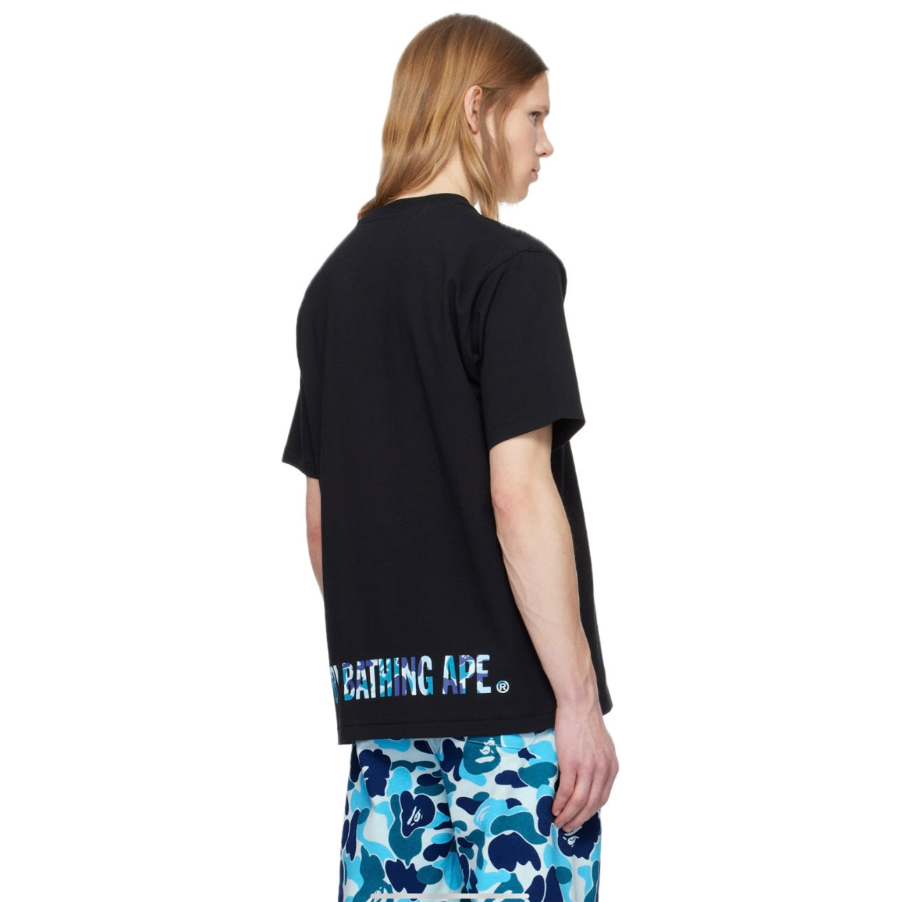 Polera BAPE ABC Camo Ape Face STA Black