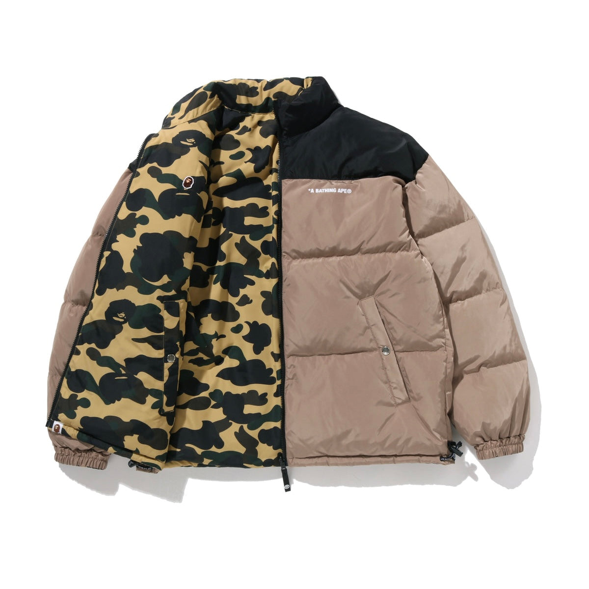 Chaqueta Bape 1ST Camo Reversible Down Jacket Yellow