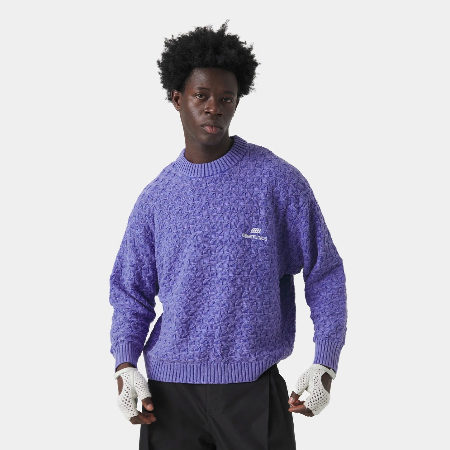 Sweater Eme Studios Grid Lucent Cable Knit