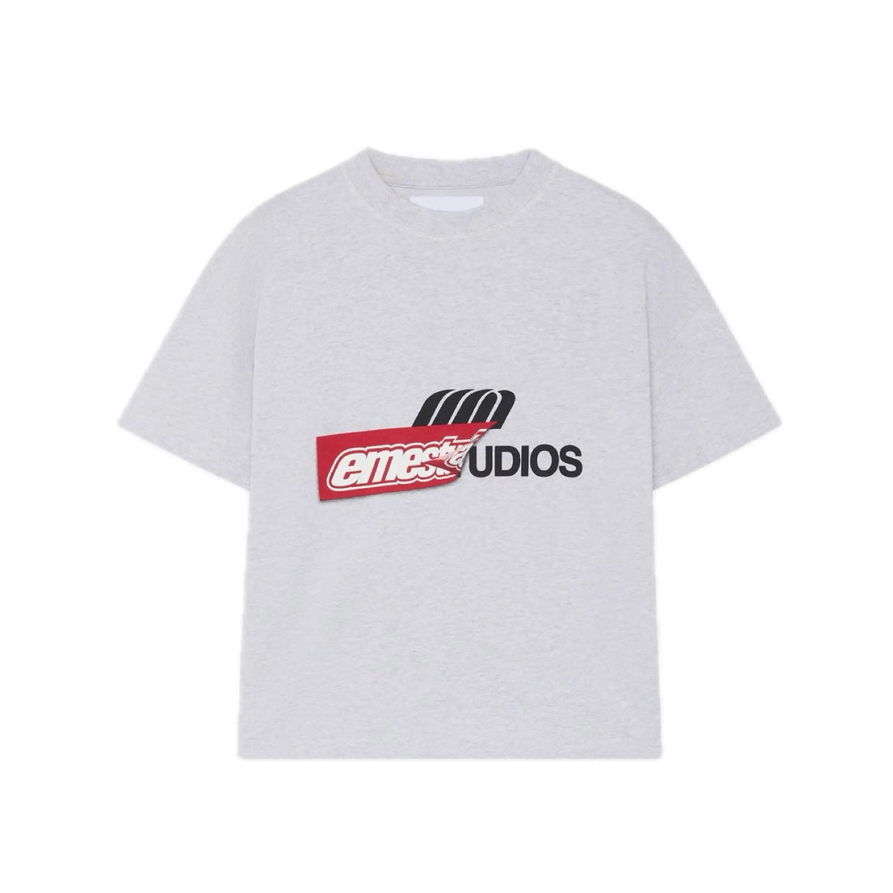 Polera Eme Studios Despiece Heather Grey