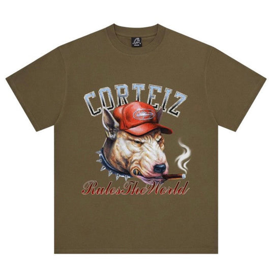 Polera Corteiz Dog Pound Tee Khaki