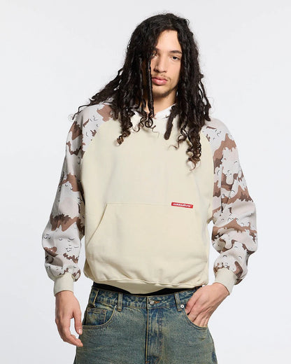 Poleron Cold Culture Chipped Waffle Hoodie Beige