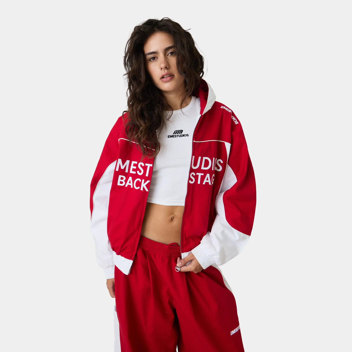 Chaqueta Eme Studios Flick Red Tracksuit