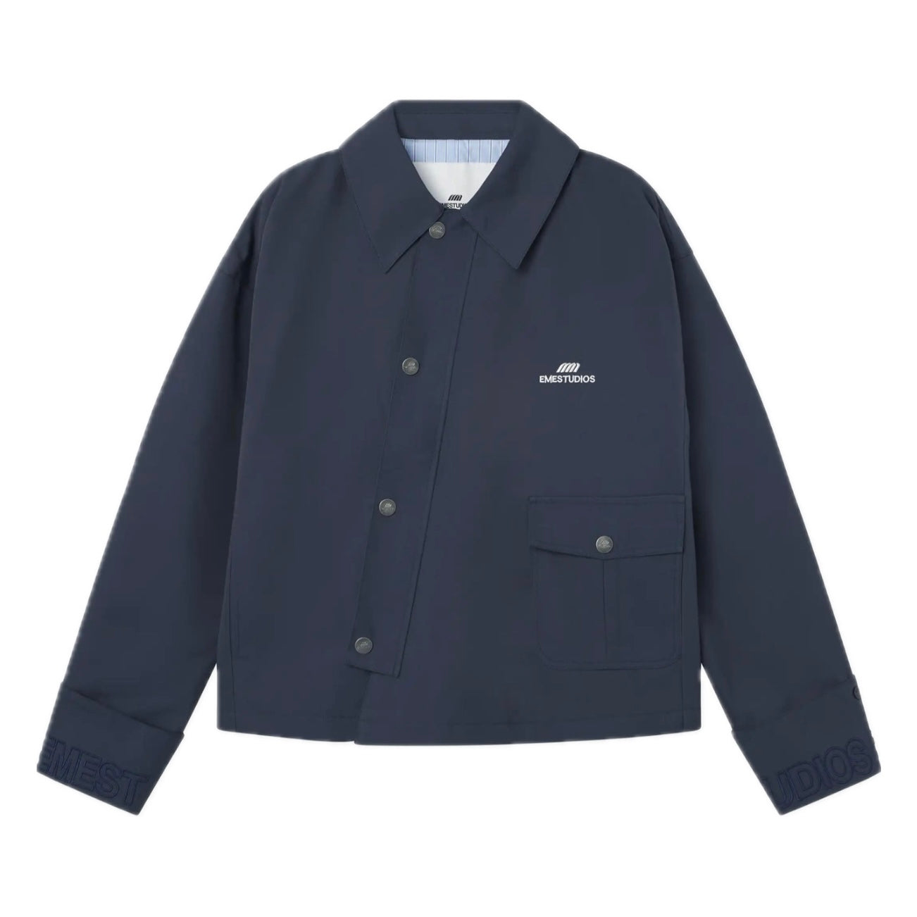 Chaqueta Eme Studios Lizi Navy Trench Jacket