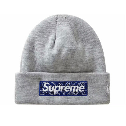 Gorro Supreme x NE Box Logo Bandana Heather Grey