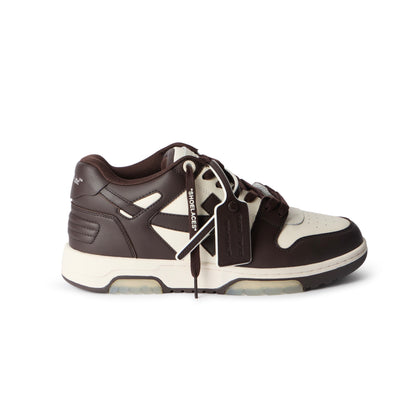 Off-White Out Of Office Calf Leather Chocolate Cream