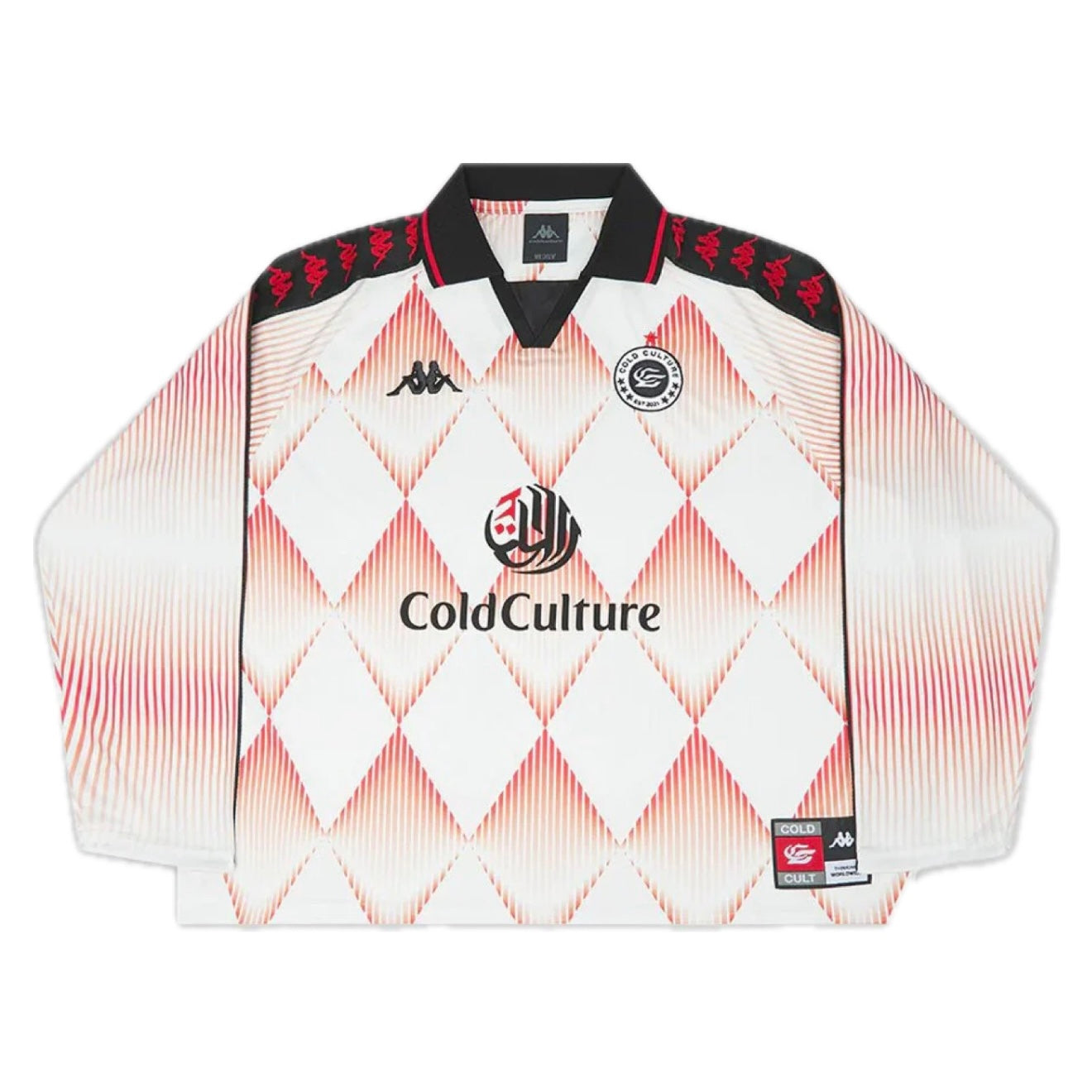 Polera Cold Culture x Kappa Longsleeve Jersey Red