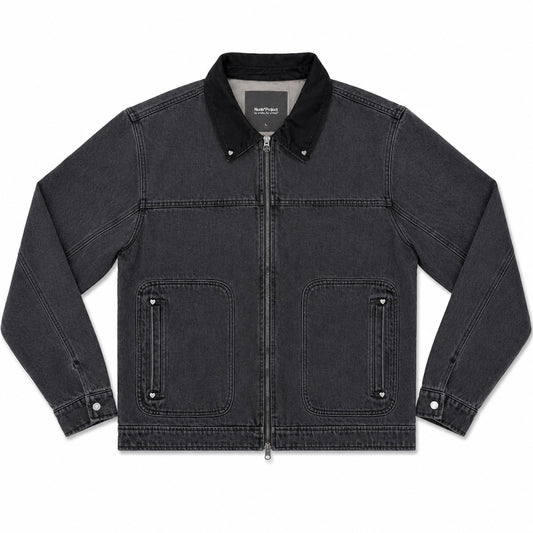 Chaqueta Nude Trucker Denim Worker Black Jacket