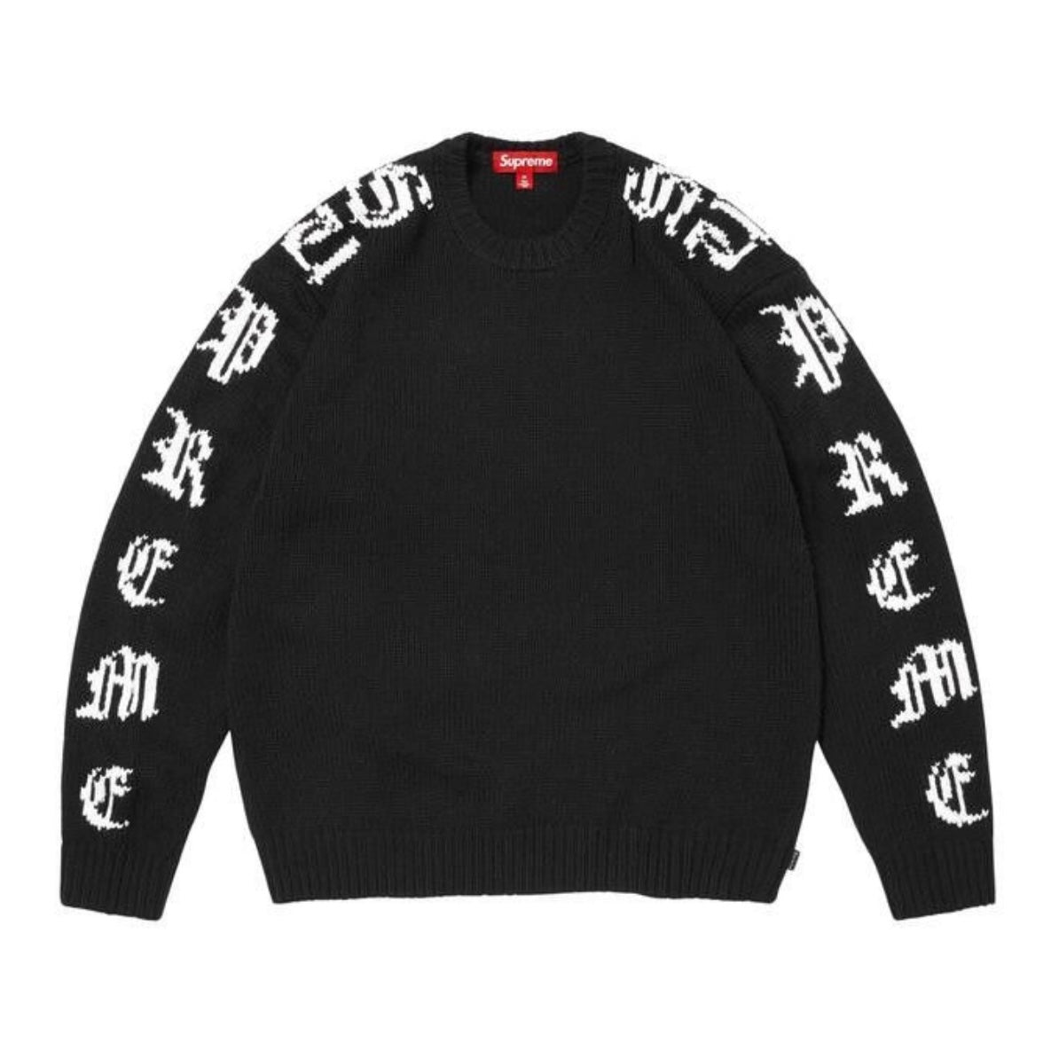 Sweater Supreme Old English Sleeves Black