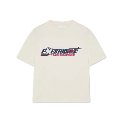 Polera Eme Studios Jackies Off Sand Oversized Tee
