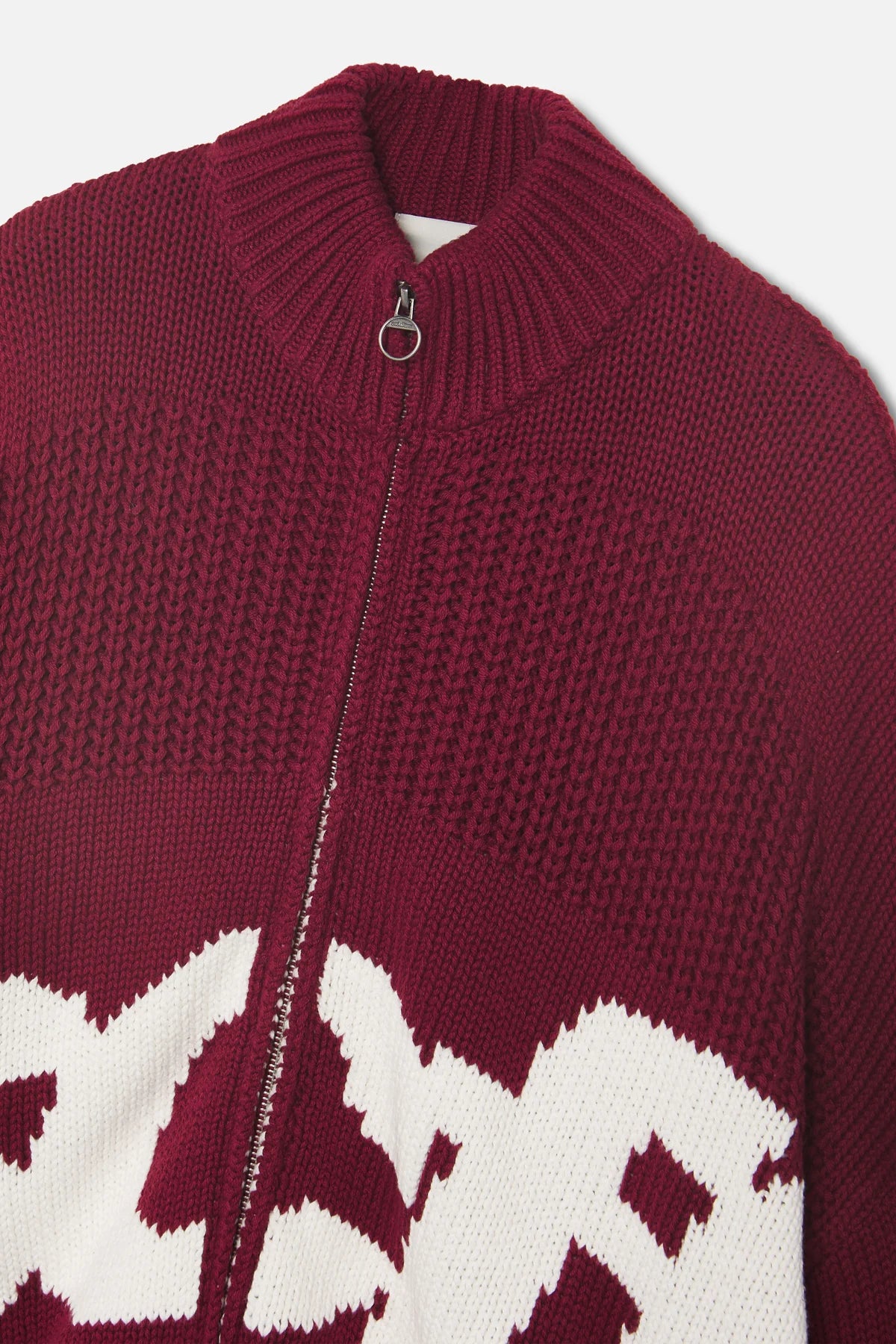 Sweater Scuffers Scff Red Zipper Knit