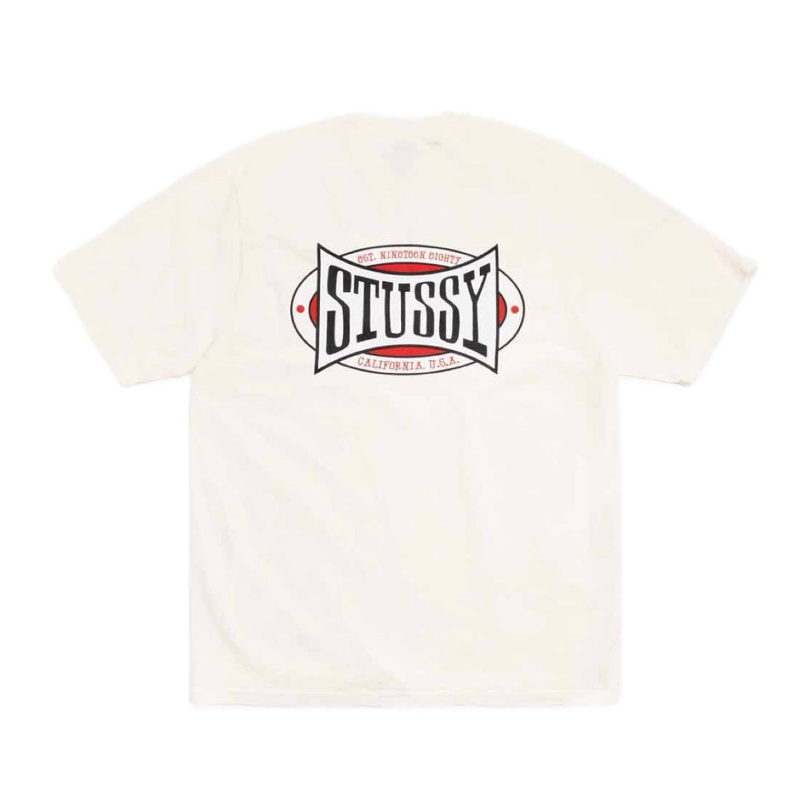 Polera Stussy Champion Oval Pigment Dyed Natural