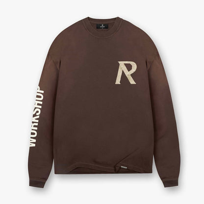 Polera Represent Masking Tape Initial Long Sleeve Cedar