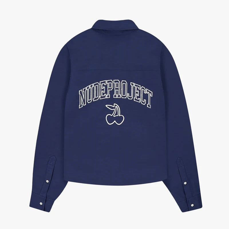 Camisa Nude Varsity Navy