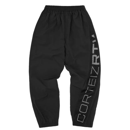 Pantalon Corteiz Bias Panel Shuku Pant Black