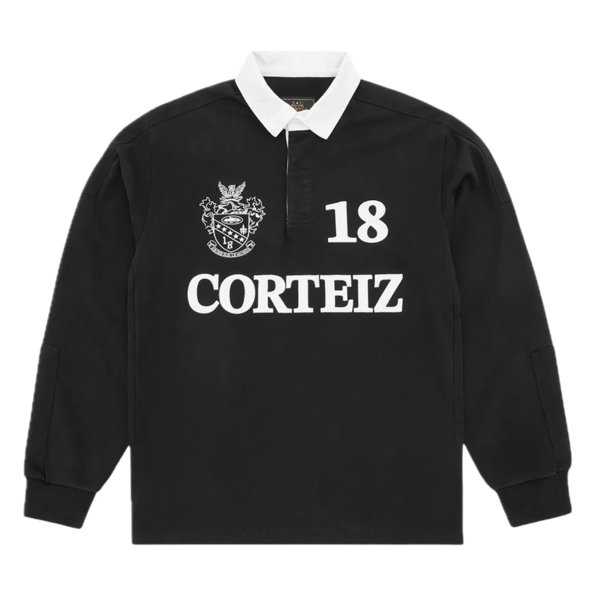 Polo Corteiz Paneled Rugby Black FW25