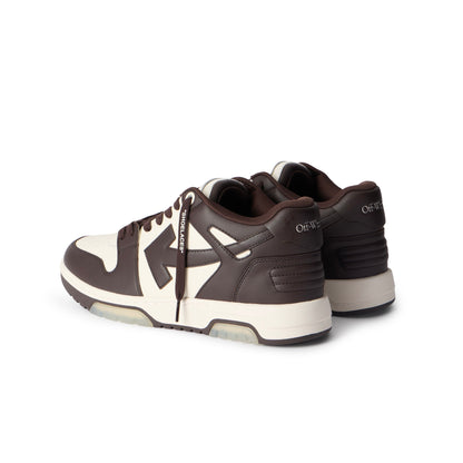 Off-White Out Of Office Calf Leather Chocolate Cream