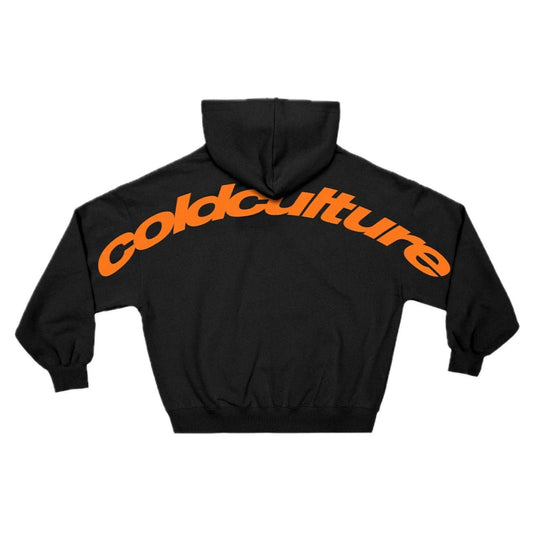 Poleron Cold Culture Curved Hoodie Black
