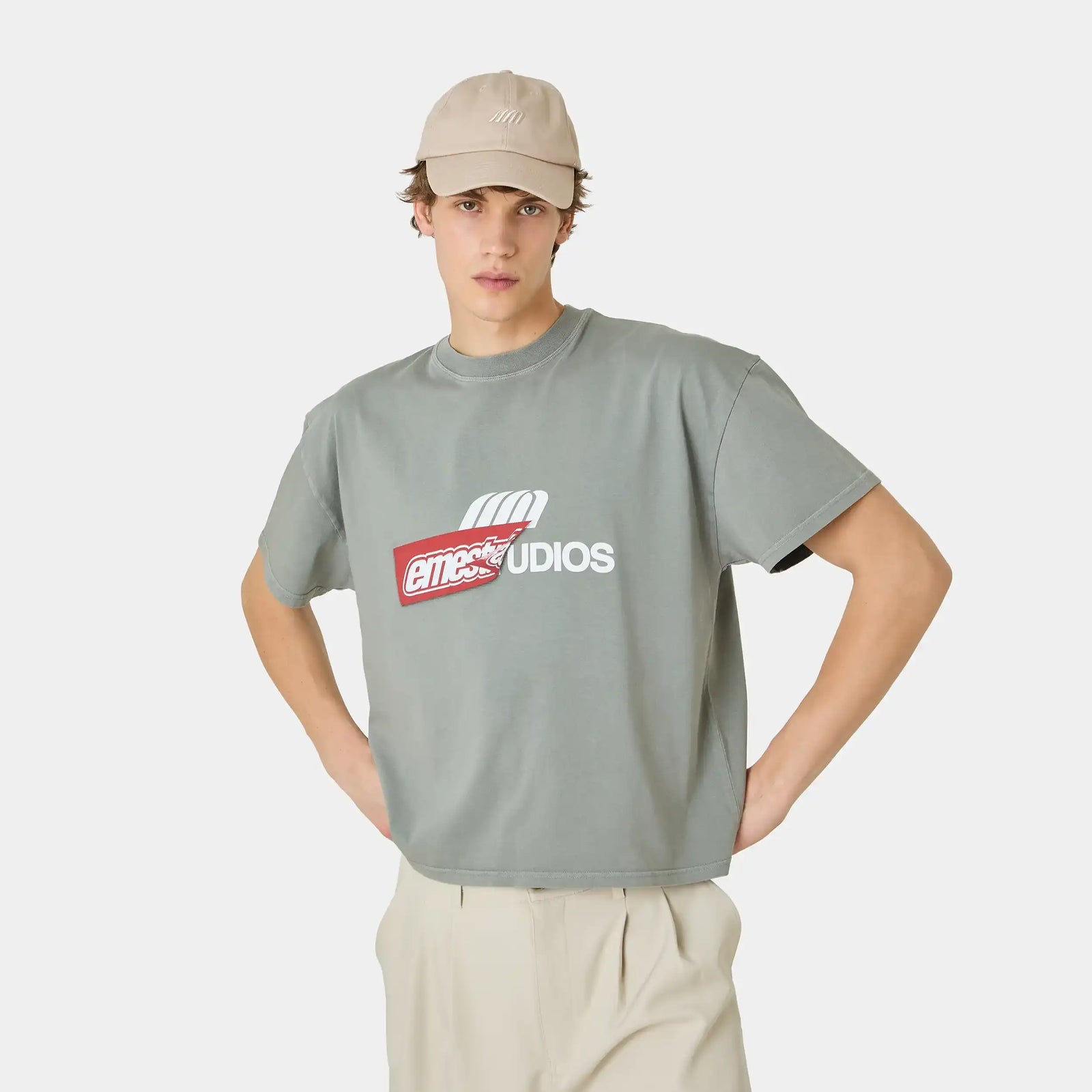 Polera Eme Studios Despiece Olive