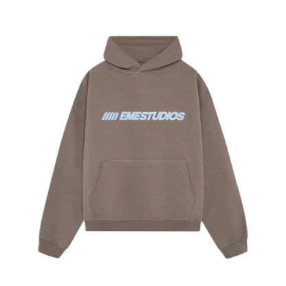 Poleron Eme Studios Metro Choco Oversized Hoodie