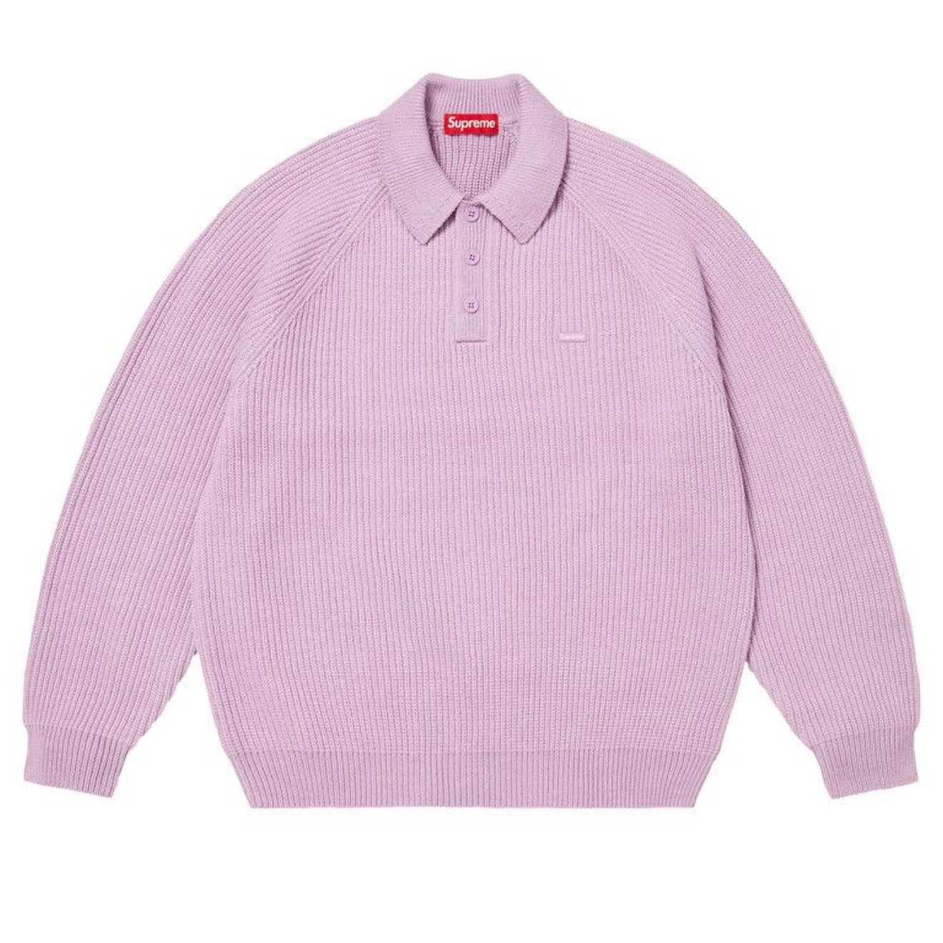 Sweater Supreme Small Box Logo Polo Lavender