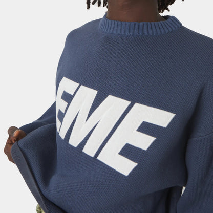 Sweater Eme Studios Flux Navy Knit