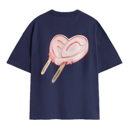 Polera Fake Gods Iced Heart Tee Navy - L