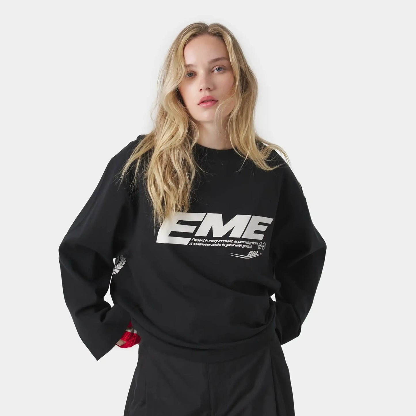 Polera Eme Studios Bound Black Long Sleeve