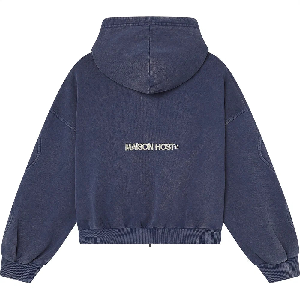 Poleron Maison Host Erode Wave Zipped Navy