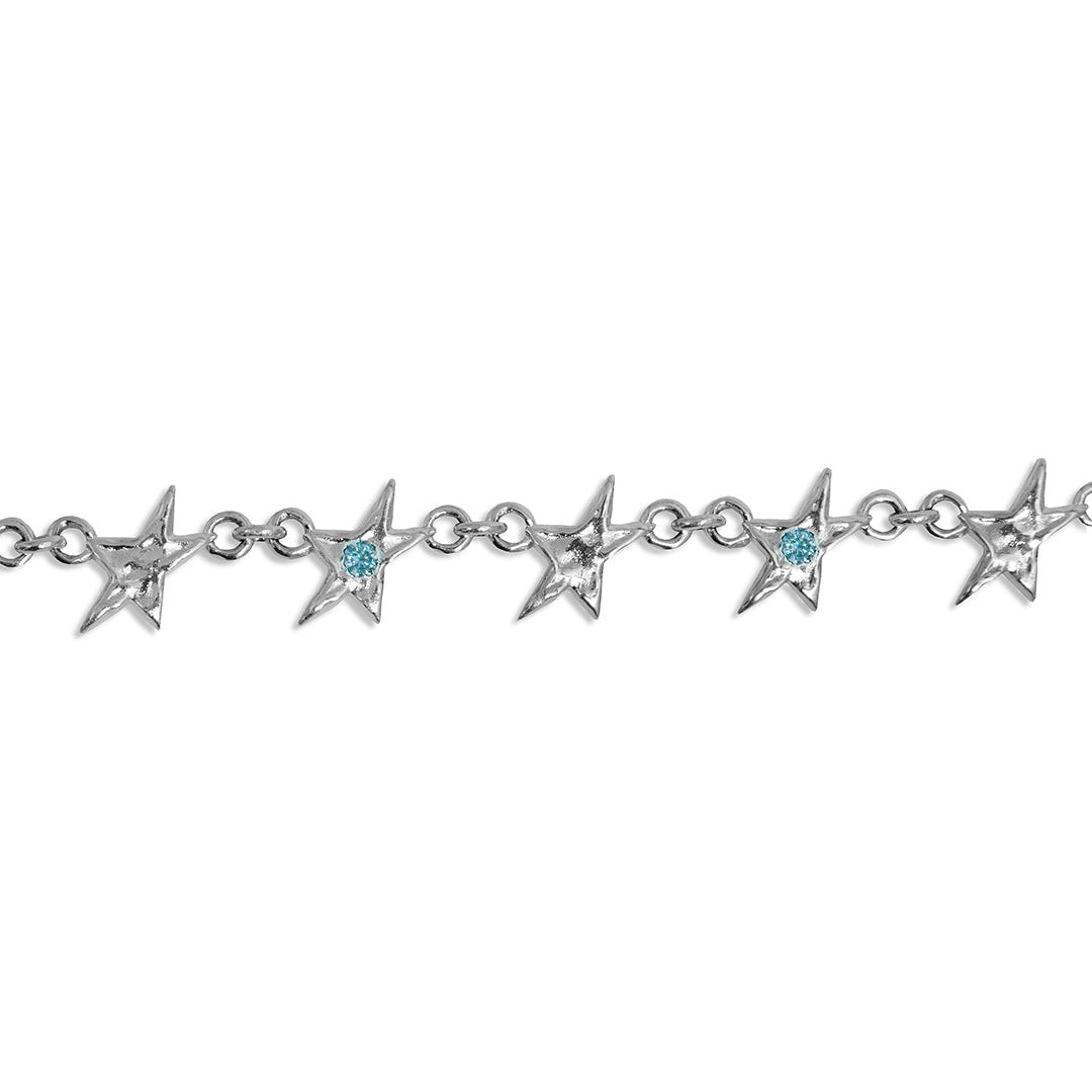 Pulsera Twojeys Organic Blue Stone Star Bracelet