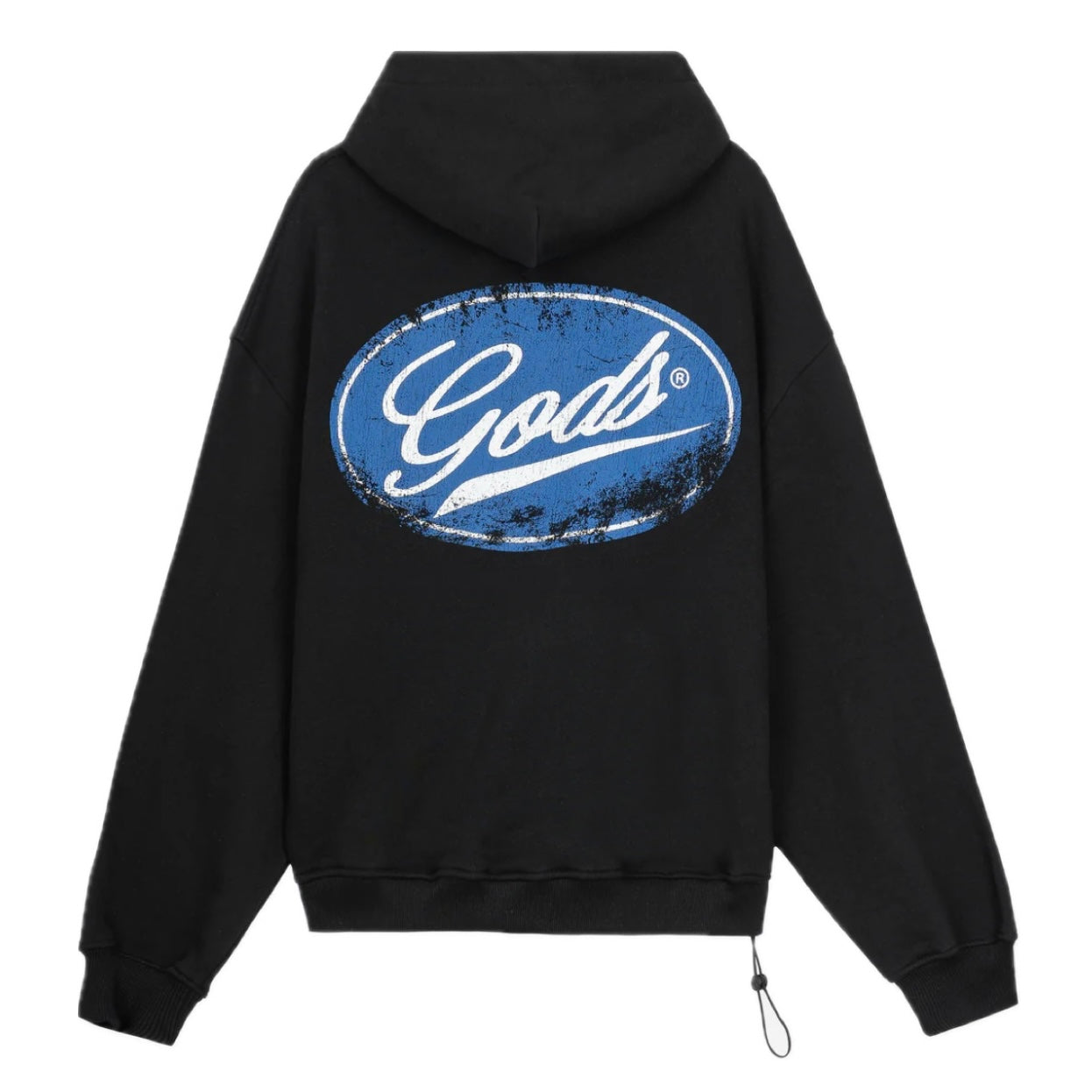 Poleron Fake Gods Spark Cropped Hoodie Black