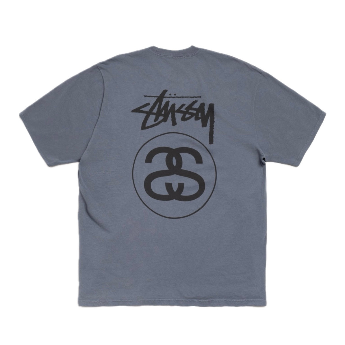 Polera Stussy Stock Link Pigment Dyed Navy