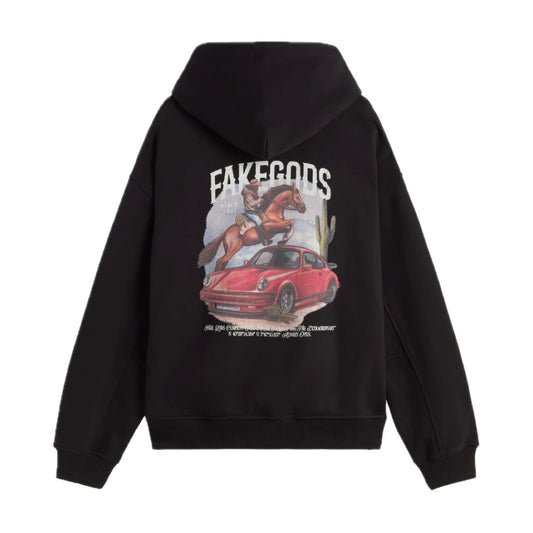 Poleron Fake Gods Horse-Car Black