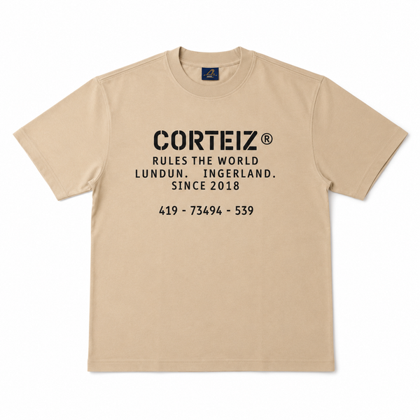 Polera Corteiz OG Stencil Beige Tee – Reserved