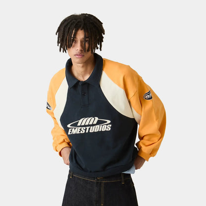 Poleron Eme Studios Tipton Tangerine Polo Crewneck