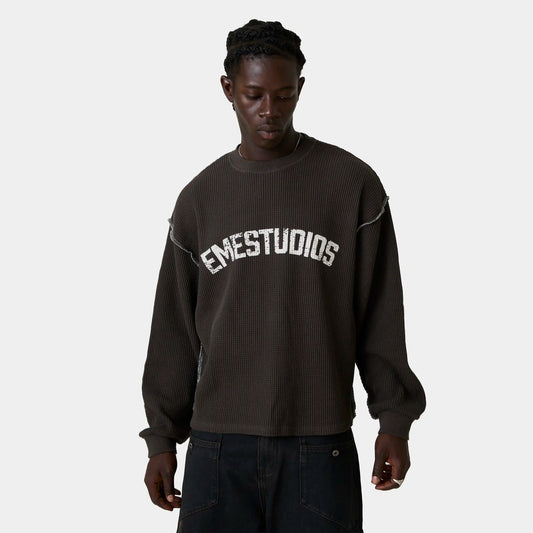 Polera Eme Studios Polly Fawn Waffle L/S