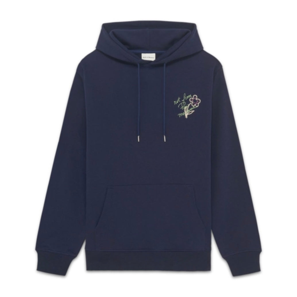 Poleron Drole de Monsieur “NFPM” Slogan Esquisse Navy
